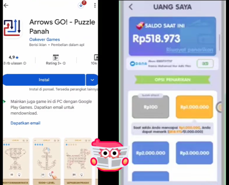 Arrows GO Apakah Terbukti Membayar atau Penipuan? Review WD 1 Juta!