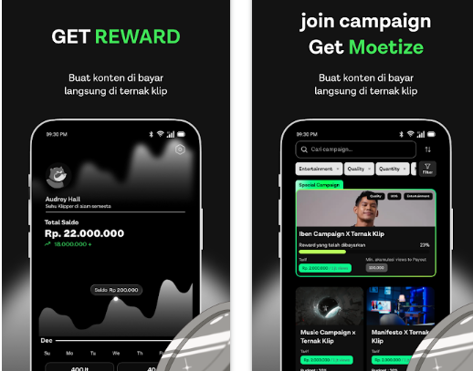 Cara Menggunakan Aplikasi Ternak Klip untuk Pemula, Begini Cara Join Campaign dan Tarik Uang